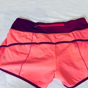 Lululemon lined running shorts size 4